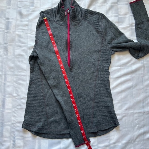 Eddie Bauer Quarter Zip Grey Lightweight Top - Picture 9 of 13